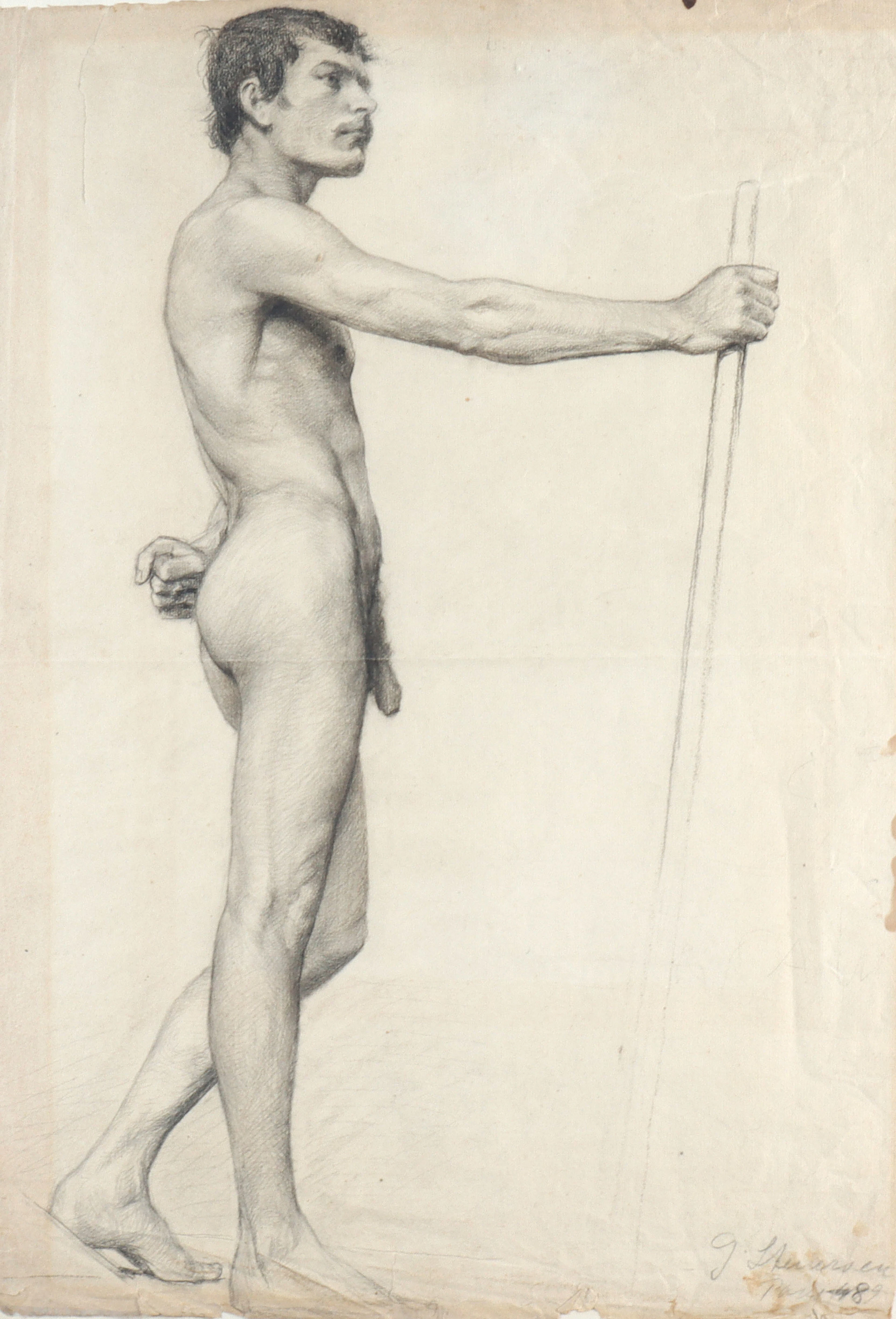 Gudmund Stenersen, akt. Tegning