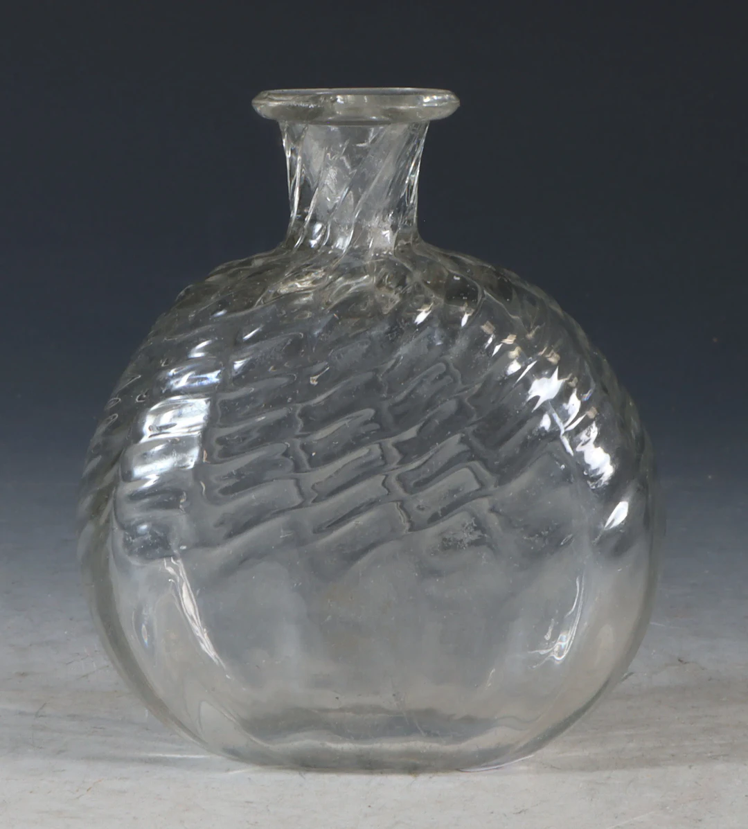 Lommeflaske i glass, 1800 t.