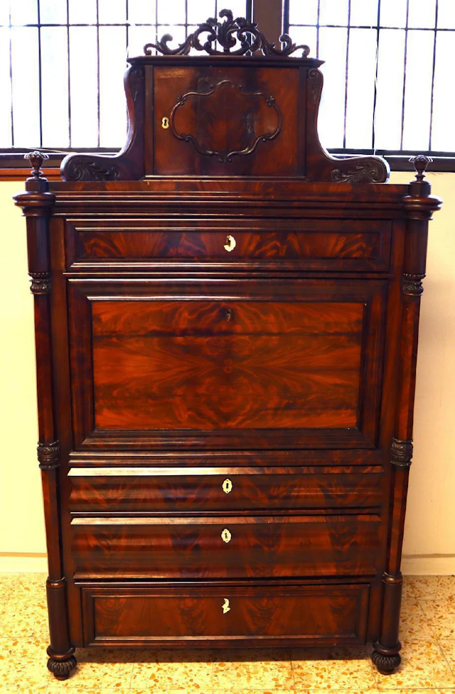 Sekretær i mahogny, 1800 t.