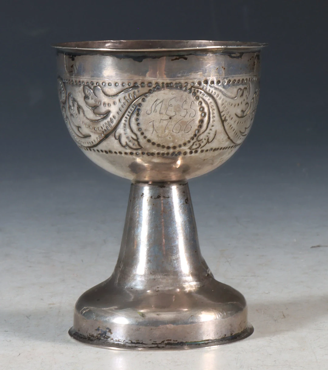 Stettbeger i sølv, 1766.