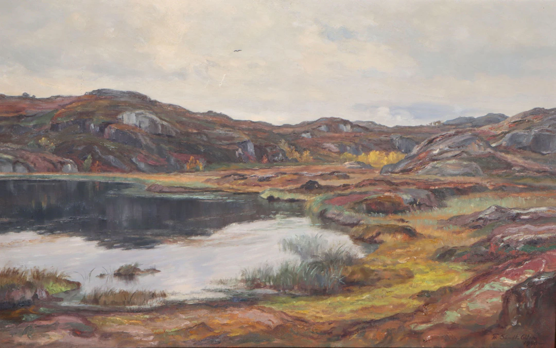 Th. Sundt-Olsen, landskap. Maleri.