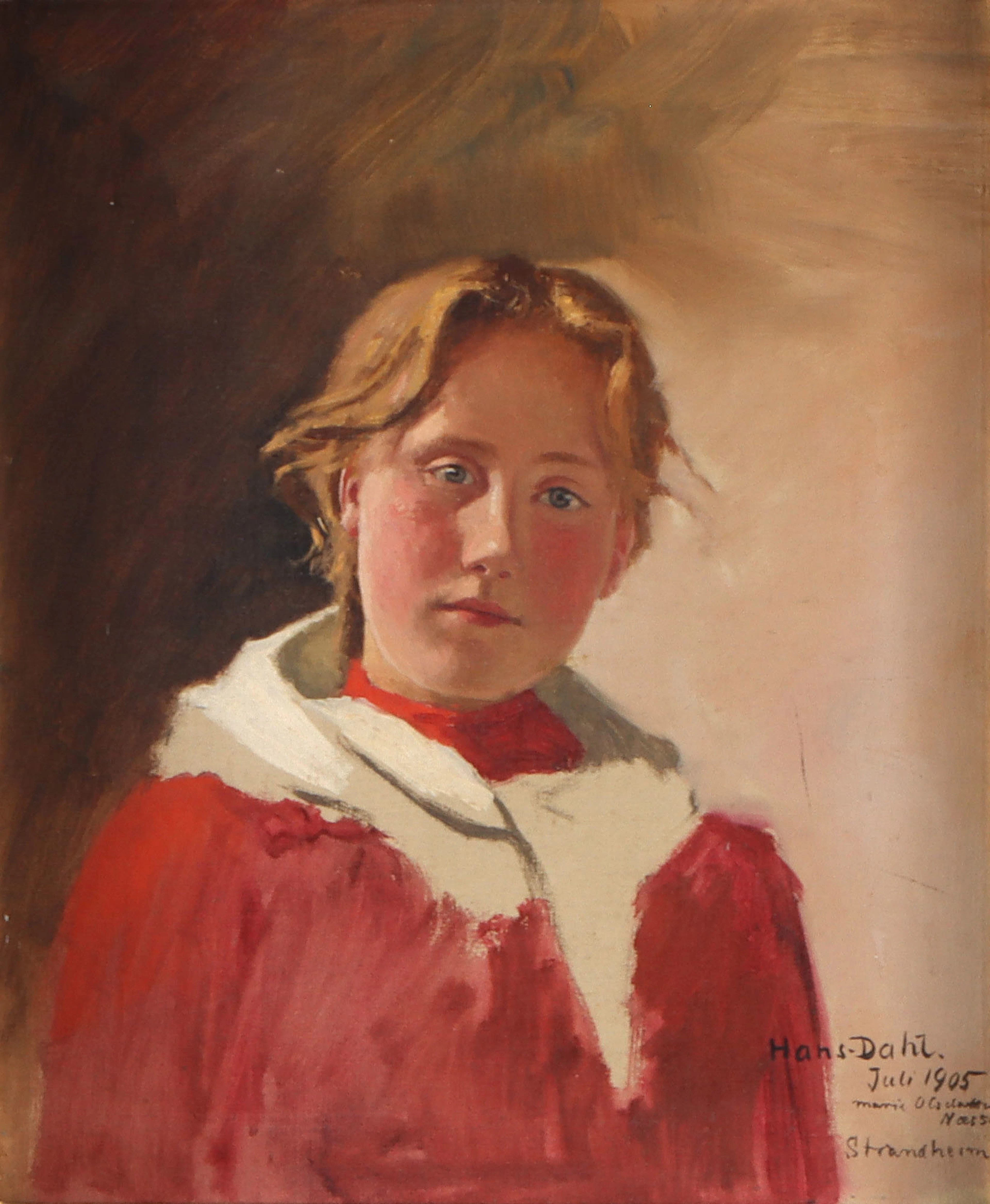 Hans Dahl, "Marie". Maleri