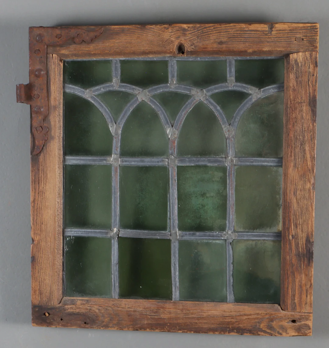 Blyglassvindu, 17/1800 tallet.