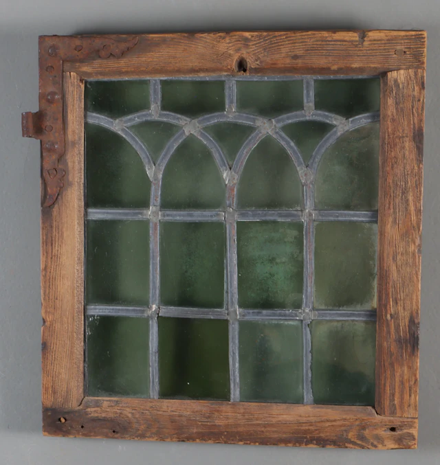 Blyglassvindu, 17/1800 tallet.