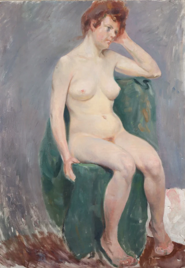 Gudmund Stenersen, Kvinneakt. Maleri.