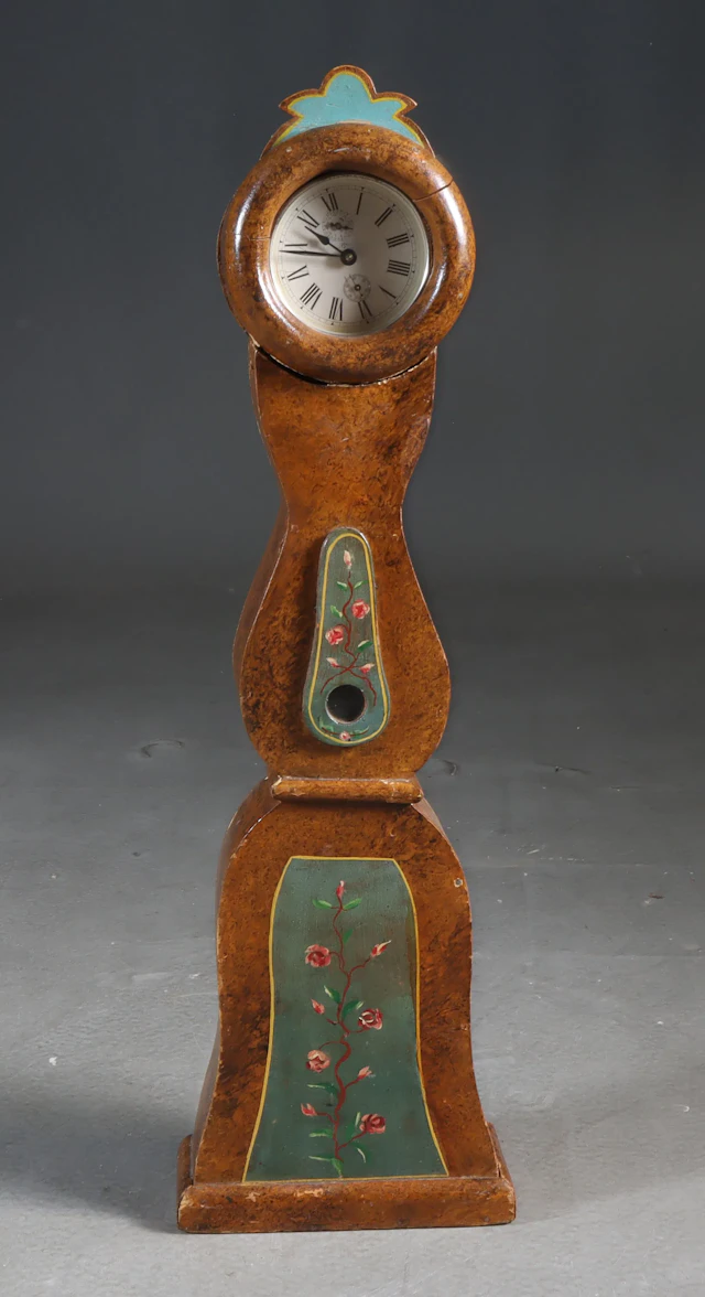 Malt miniatyr gulvur, 18/1900 t.