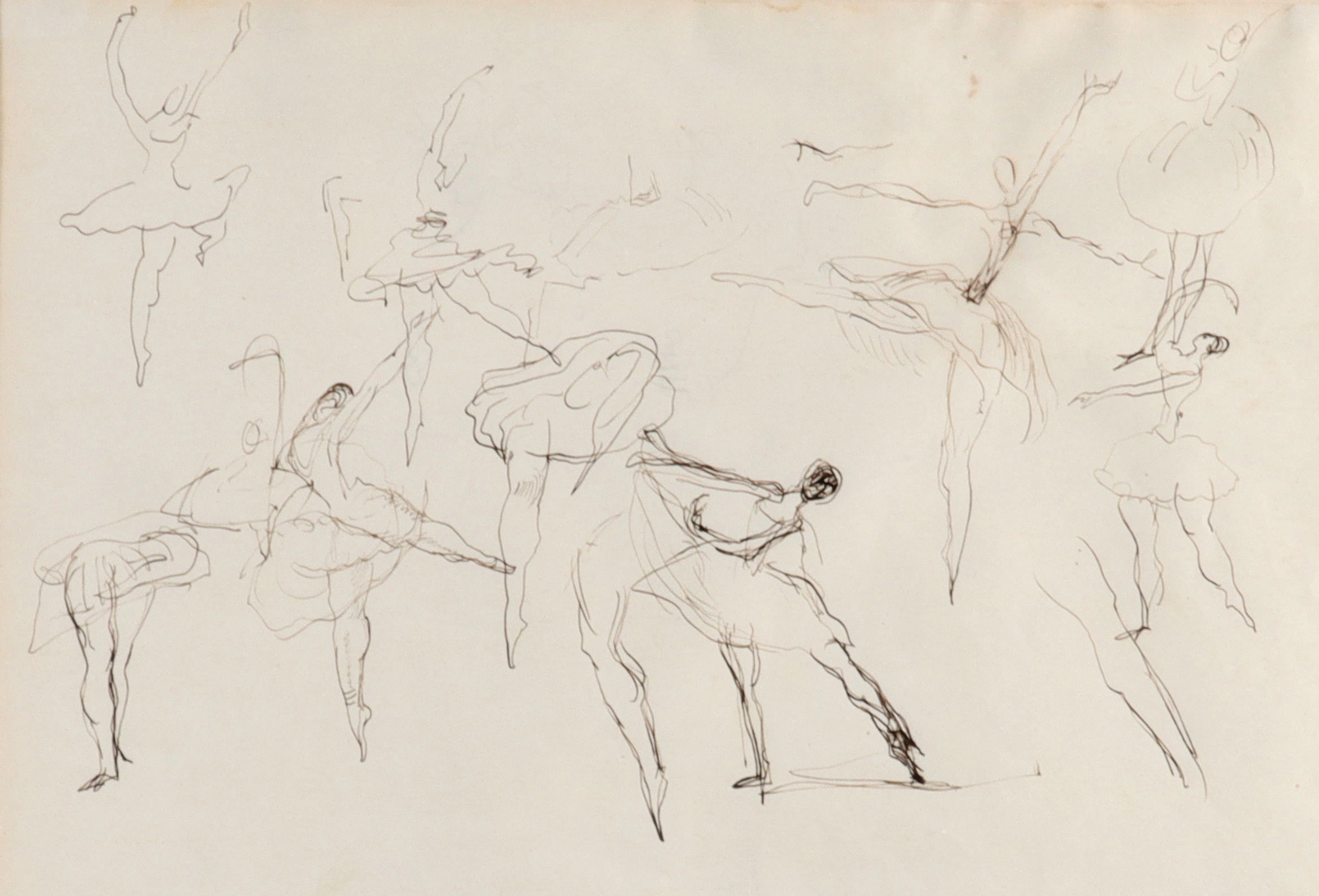 Per Krohg, dansere. Tegning.