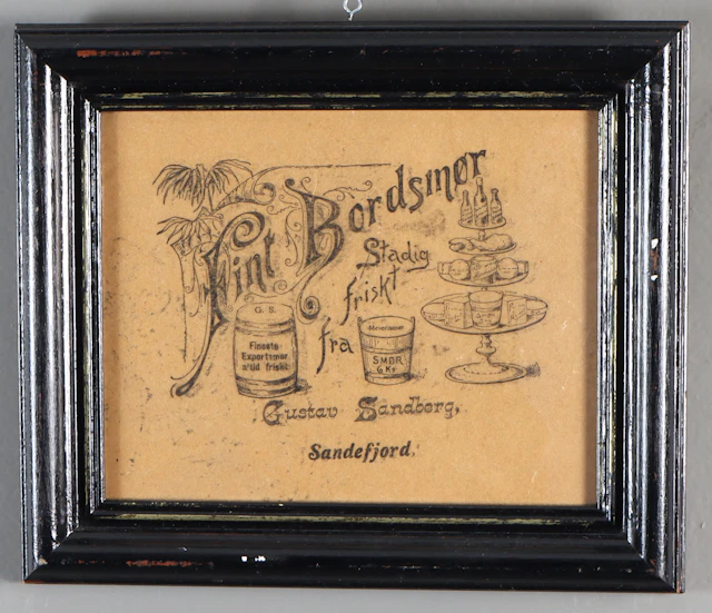 Reklameplakat, Gustav Sandberg.