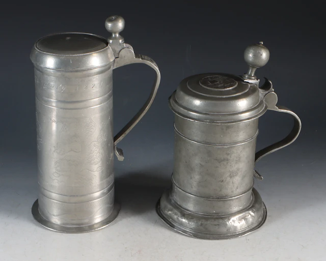 2 kanner i tinn, 1800 t.