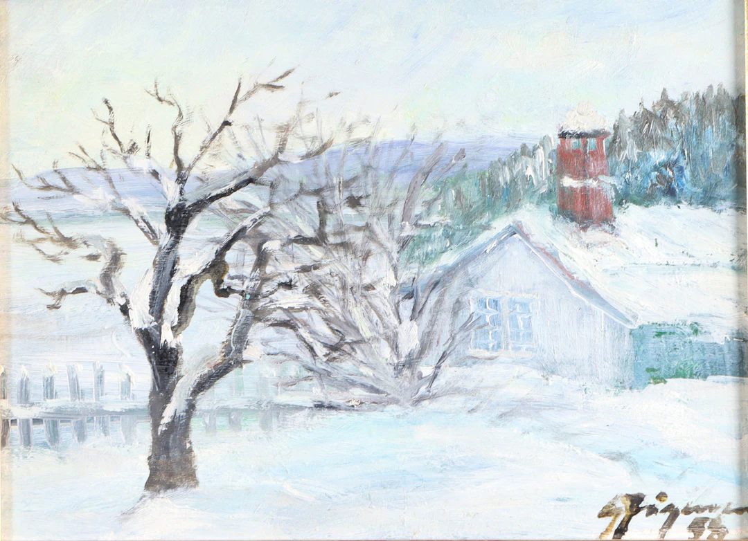 Gunnar Jørgensen, Hyggen. Maleri.