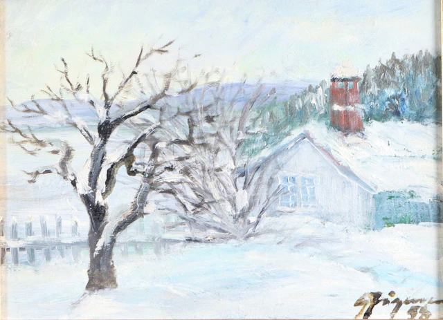 Gunnar Jørgensen, Hyggen. Maleri.