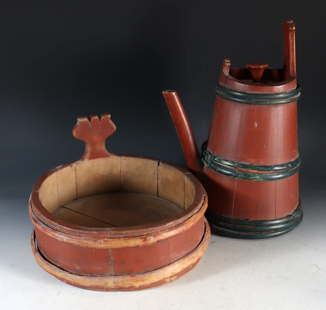 Tutekanne og melkering, 1800 t.
