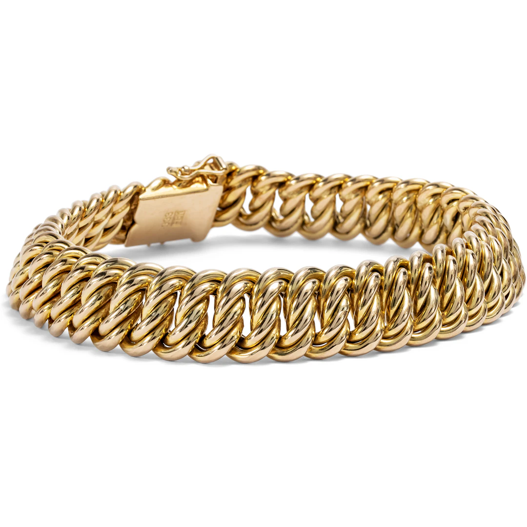 Classic Vintage Gold Bracelet, Mönsheim, Mid-20th Century