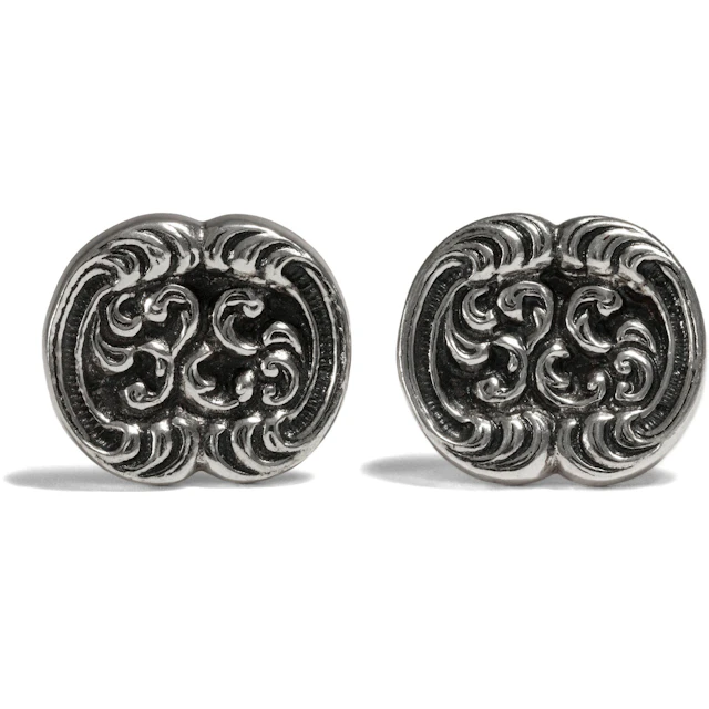 Vintage Cufflinks in Forms of the Rococo, Blachian Around 1960