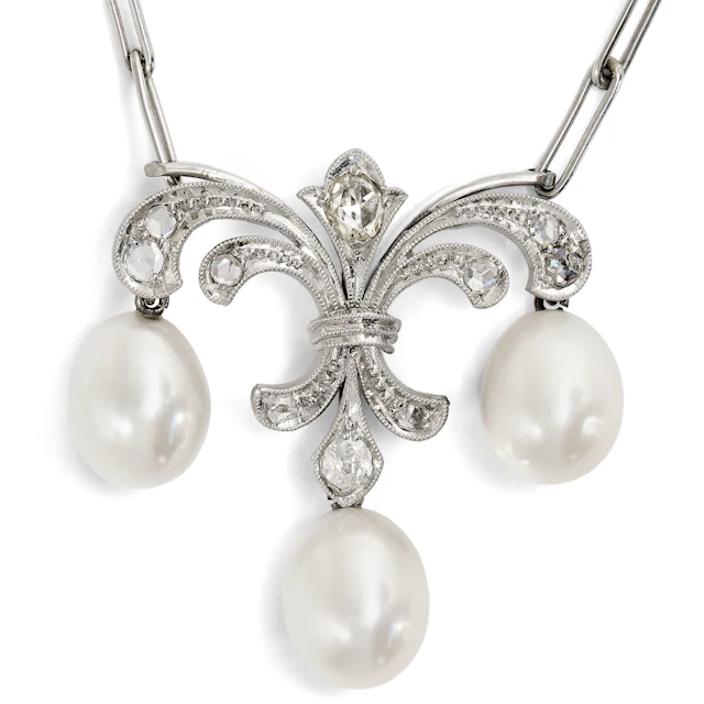 Amsterdamer Rosen • Elegantes Collier aus einem antiken Element mit