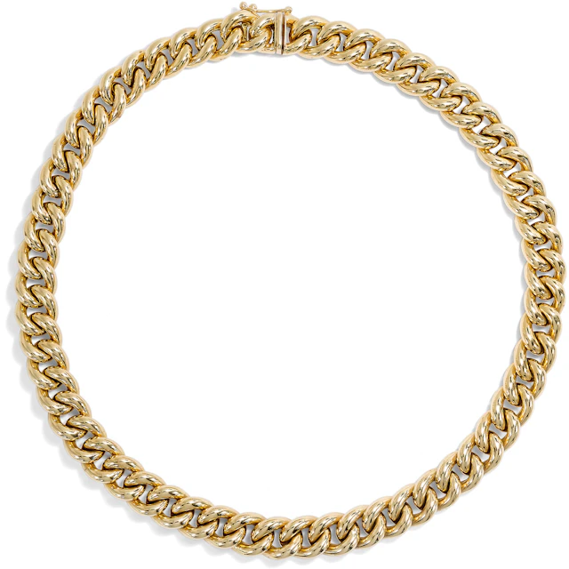 Bold Vintage Curb Link Chain Necklace, Cetaş, Istanbul, c. 1985