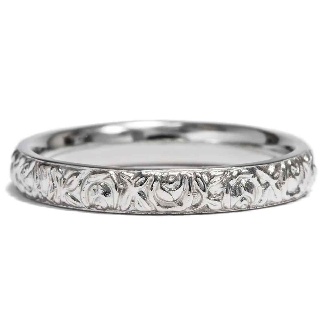 Medium-Width Platinum Ring From Our Workshop