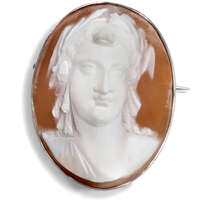 Three-Dimensional Shell Cameo of the Goddess Demeter, c. 1900
