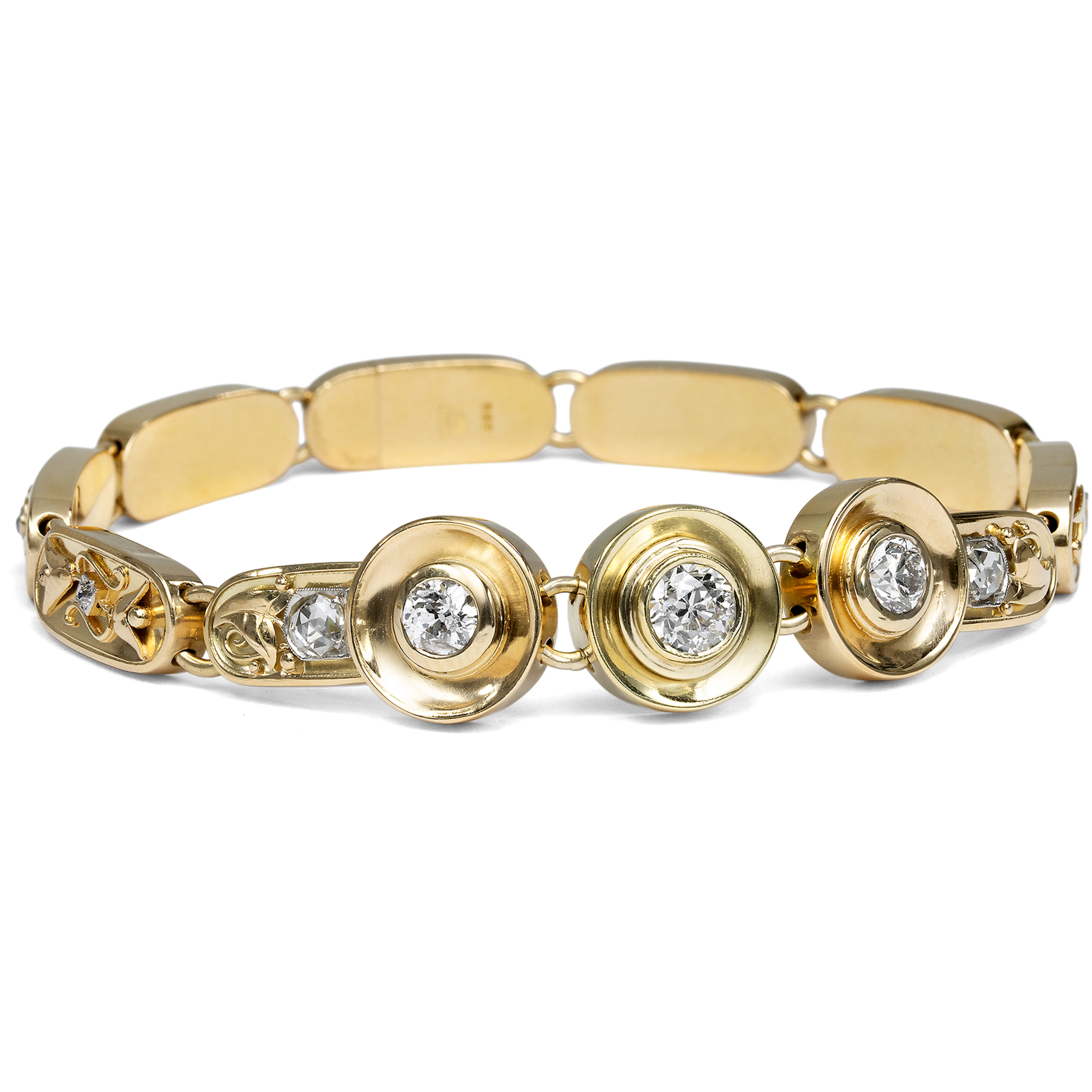 Diamond and Gold Bracelet by Henry Allerdings, Hamburg, c. 1920s