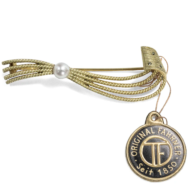 Delicate Vintage Brooch by Theodor Fahrner With Pearl, ca. 1955
