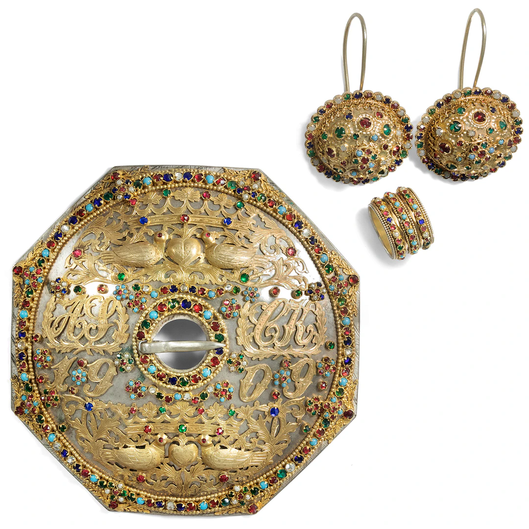 Impressive Wedding Jewelry From Schaumburg Bückeburg, Dated 1909