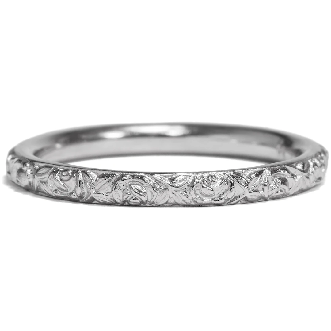 Slim Platinum Ring From Our Workshop