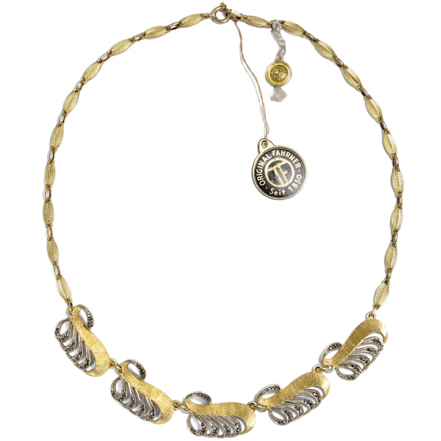 Unworn Necklace With Marcasites by Theodor Fahrner, Pforzheim ca. 1955