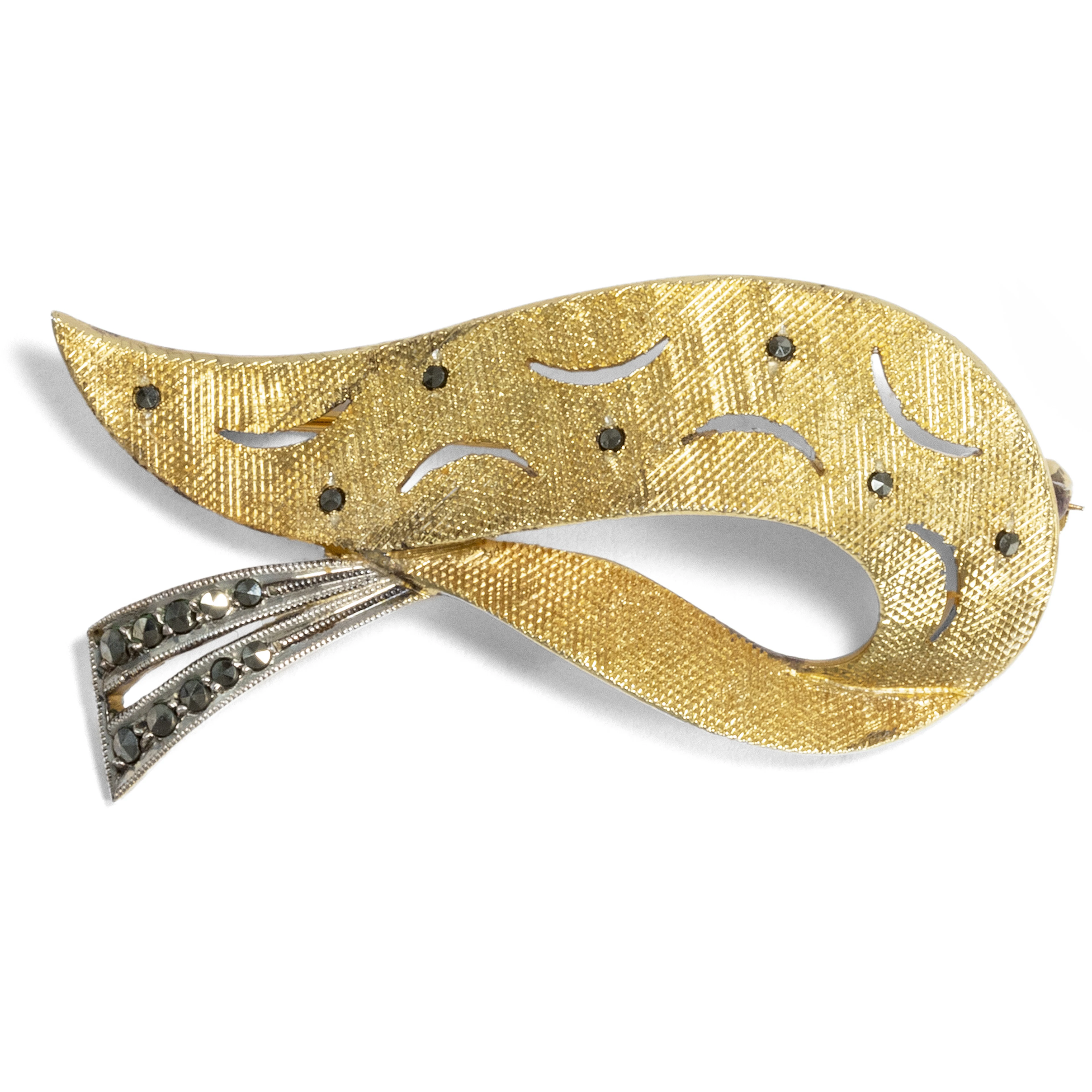 Vintage Brooch by Theodor Fahrner With Marcasites, Pforzheim ca. 1955
