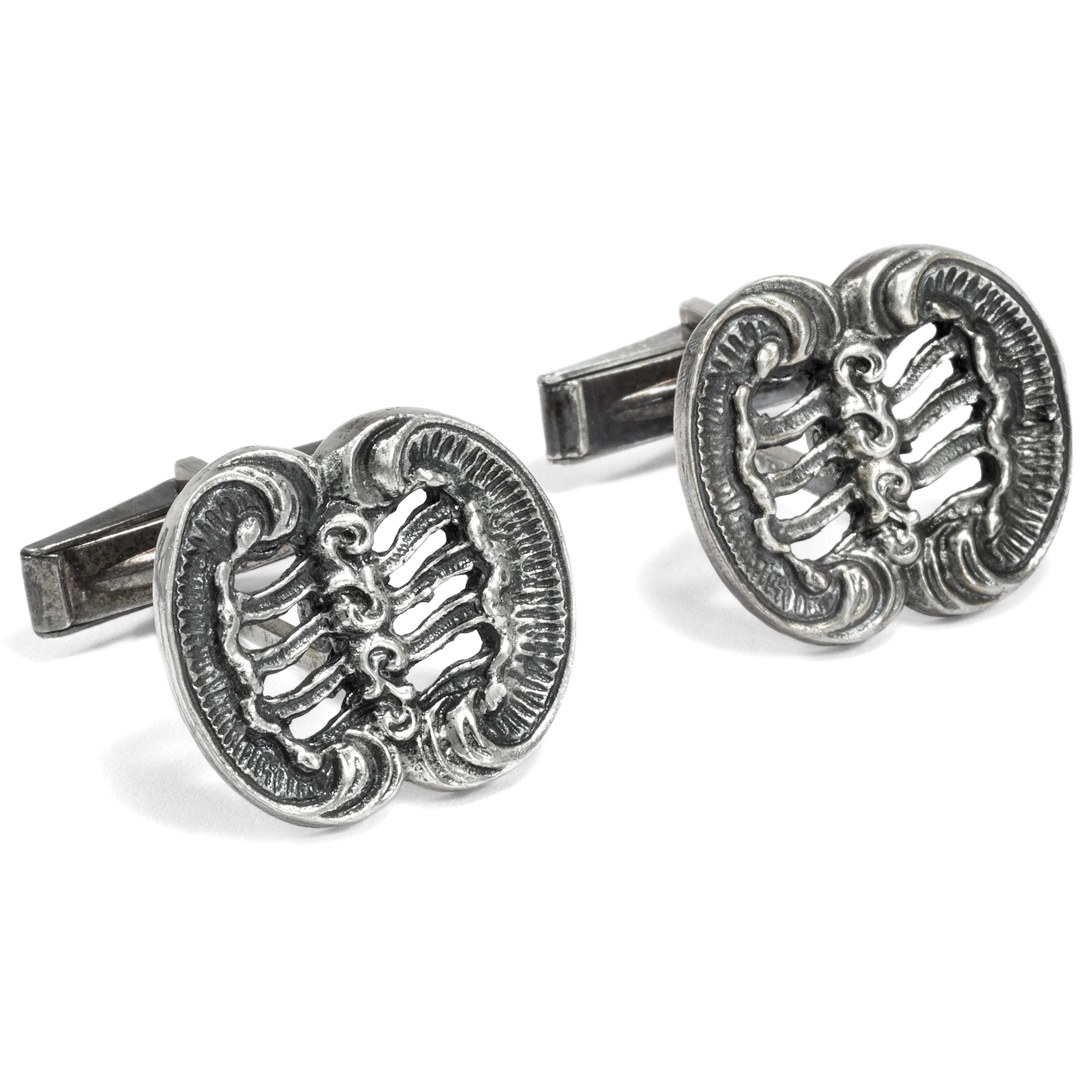 Vintage Cufflinks with Elements of Baroque, Blachian c. 1960