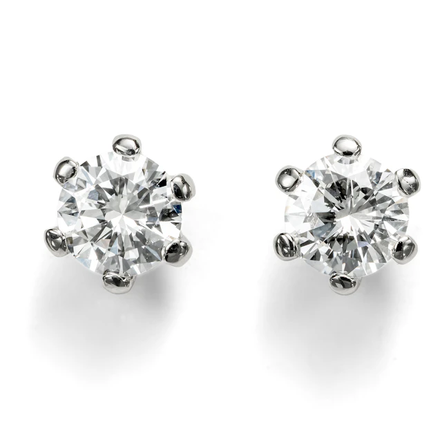Exquisite vintage Diamonds Set in Platinum Stud Earrings From Our Workshop
