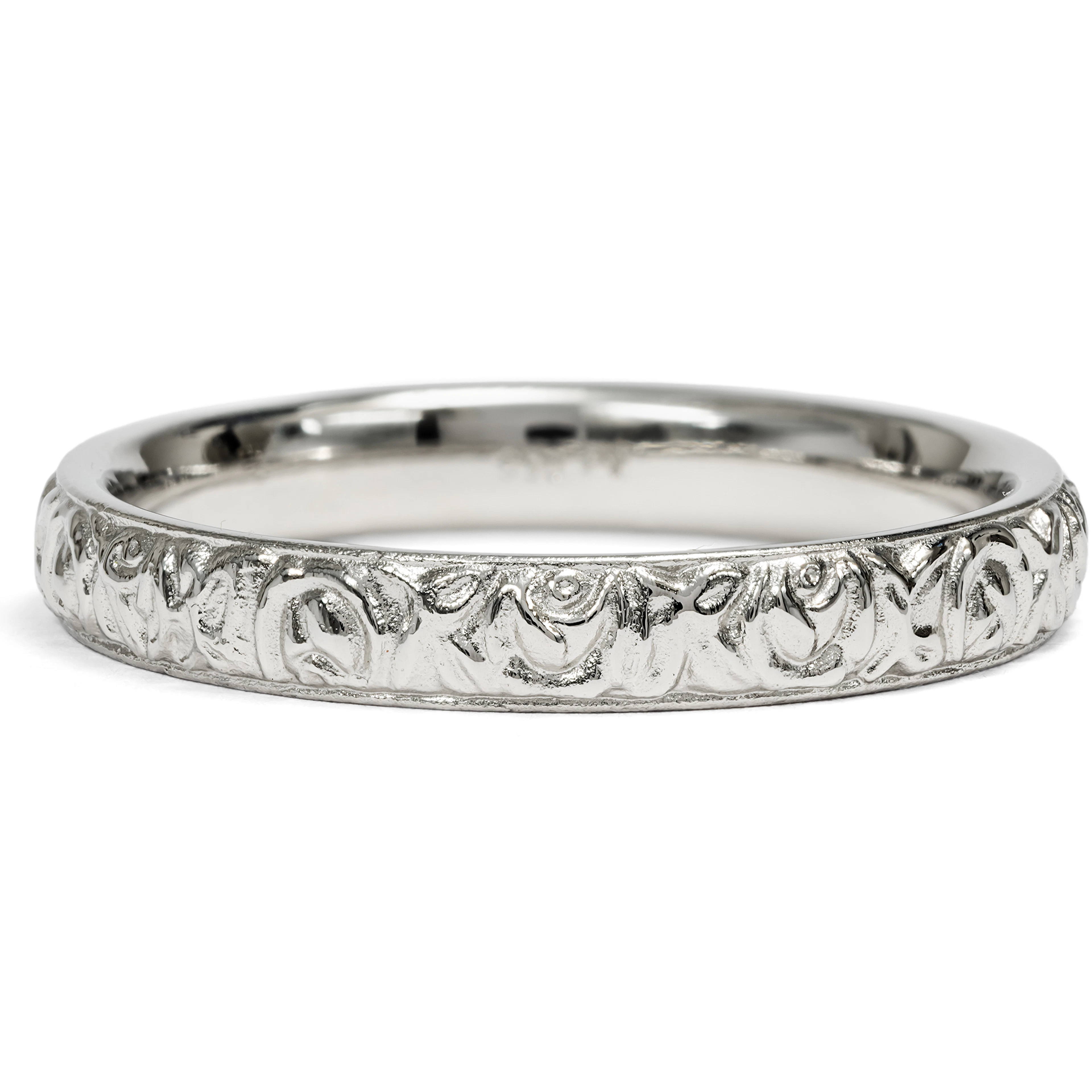 Wide Platinum Ring from Our Workshop