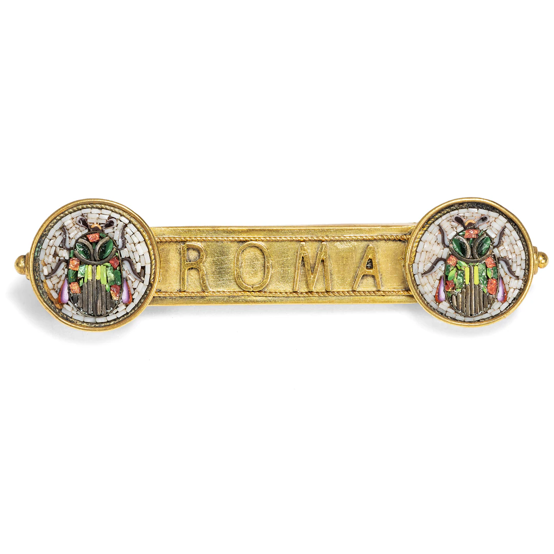 Antique Micromosaic in the Archaeological Style, c. 1880