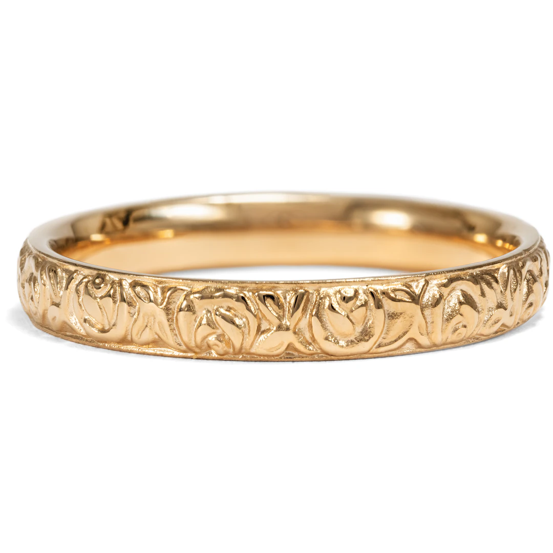 Wide High Carat Rose Gold Ring from Our Workshop