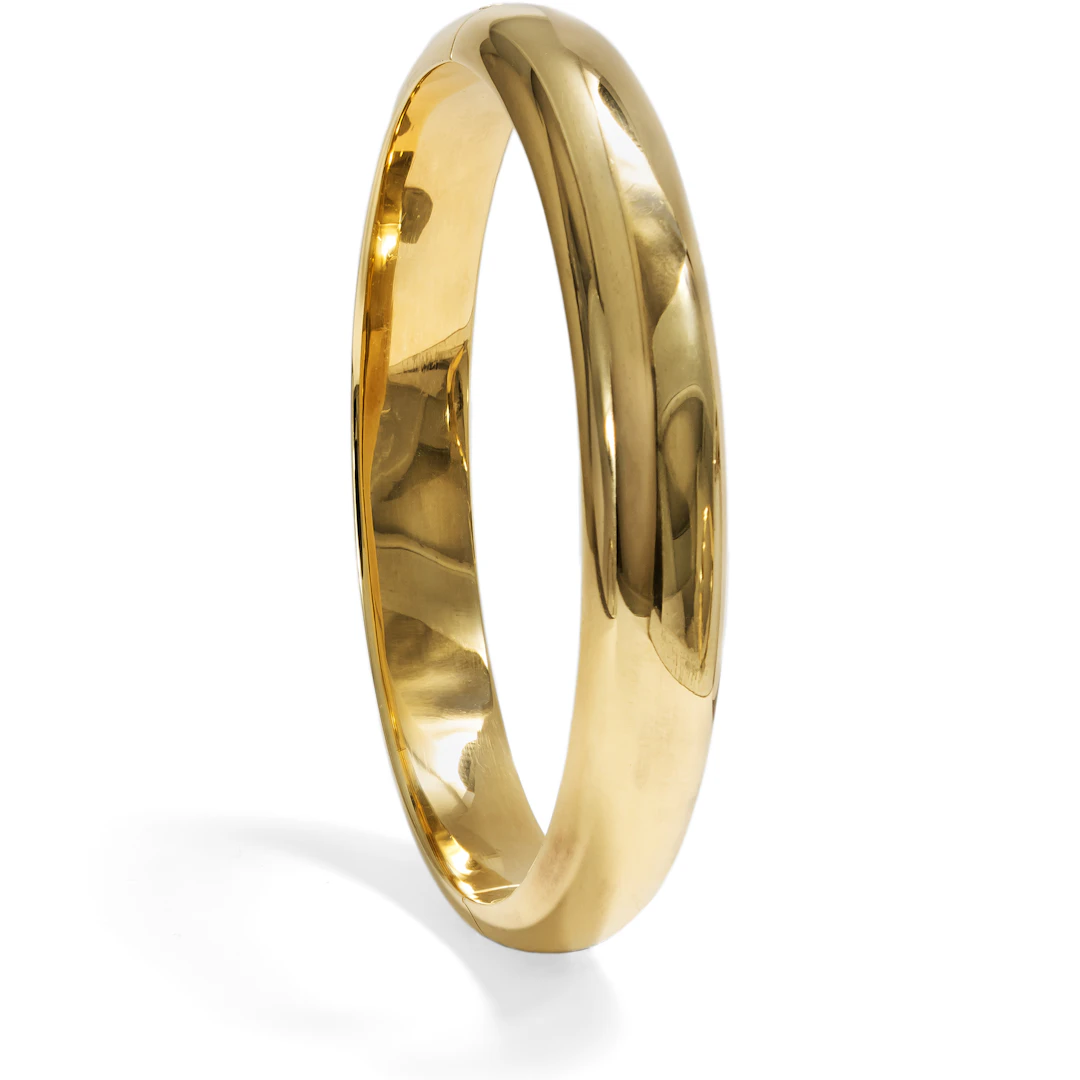 Vintage Yellow Gold Bangle, c. 1980