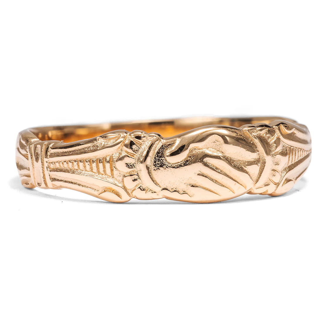 Romantic Rose Gold Ring, Made in Our Workshop