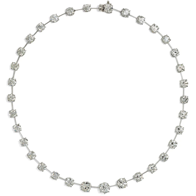 Luxurious Rivière Necklace with 38.50 ct Brilliant-Cut Diamonds, c. 1990