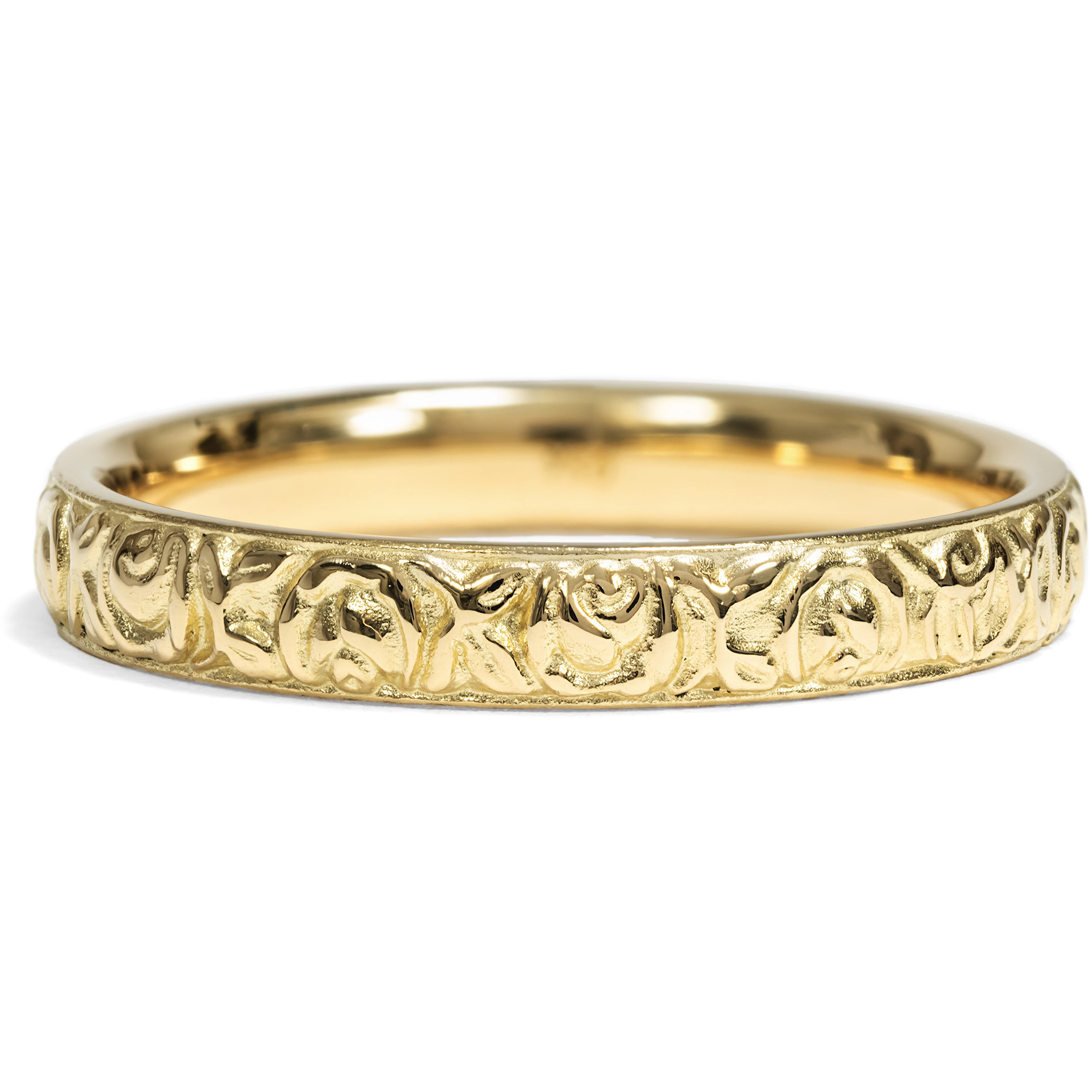 Wide High Carat Yellow Gold Ring from Our Workshop
