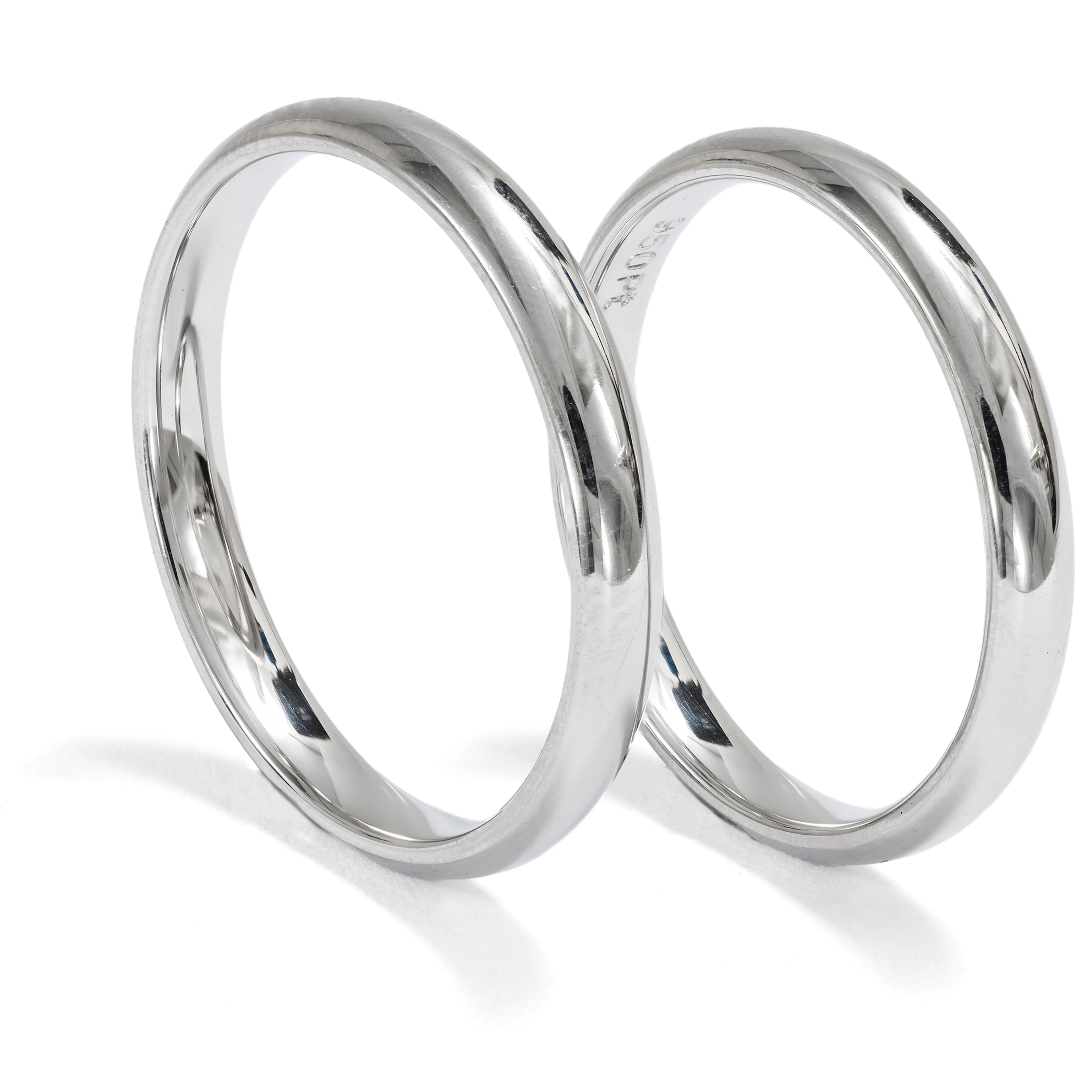 Luxurious Pair of Platinum Wedding Bands From Our Workshop