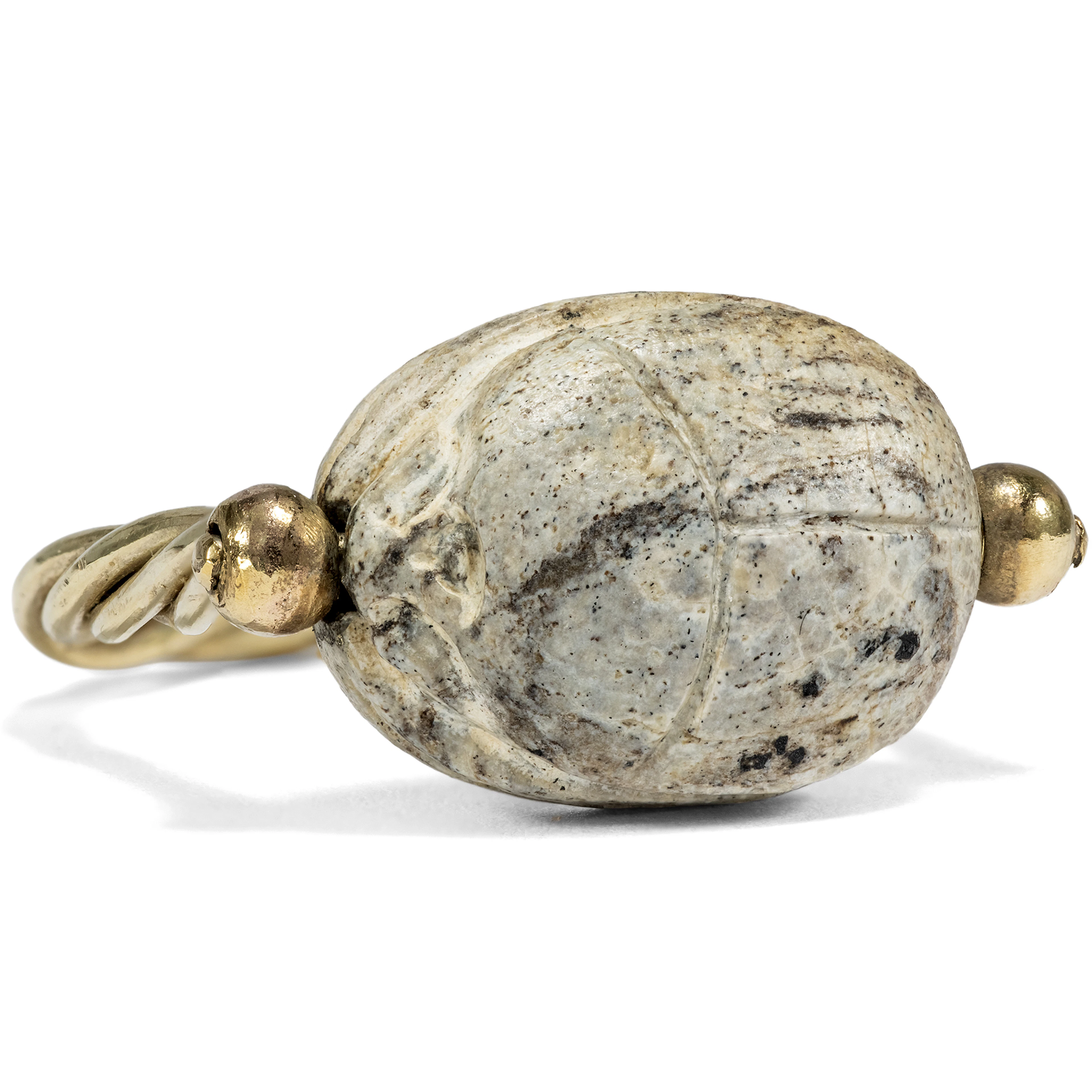 Gold Ring with an Ancient Egyptian Scarab, First Half of the 20th Century.