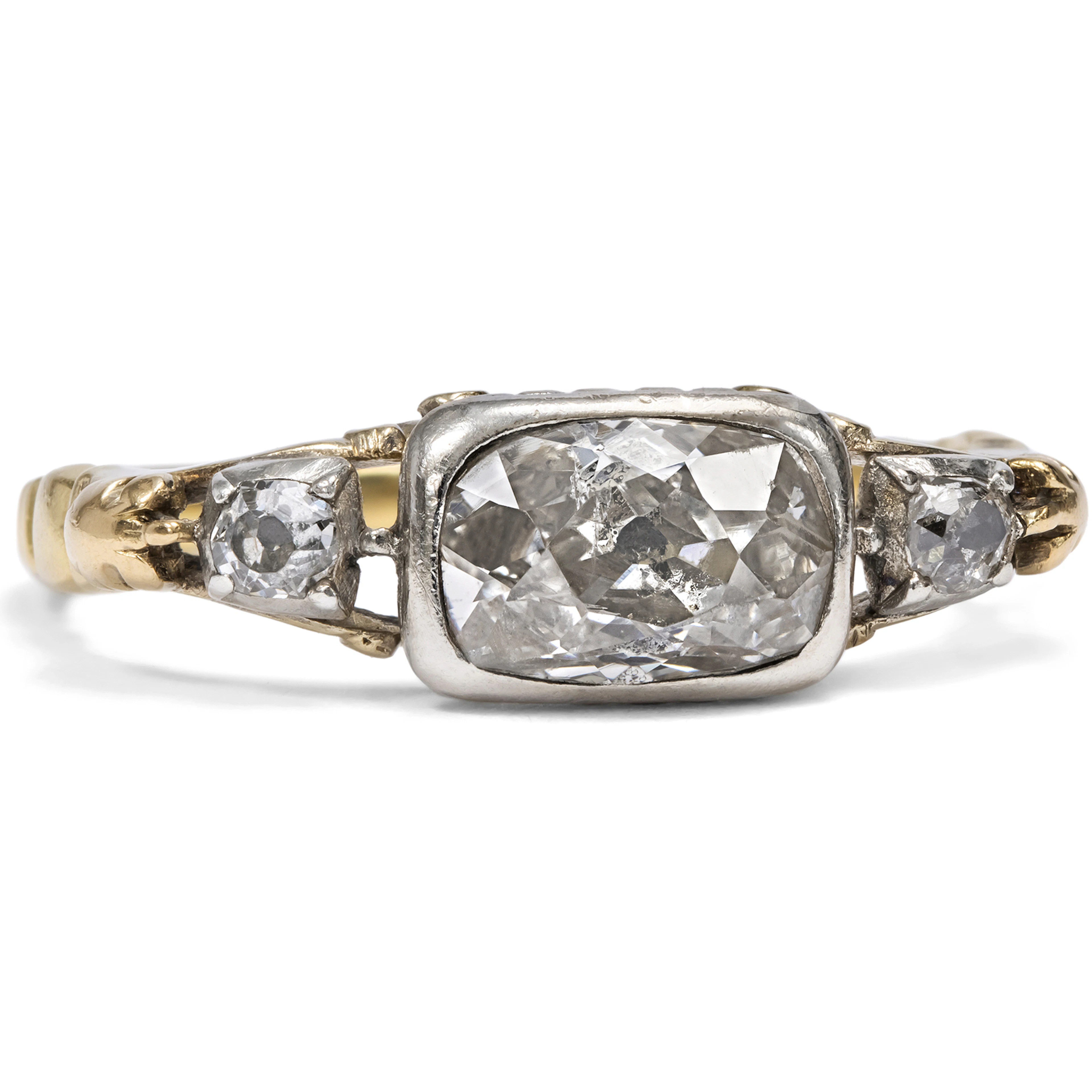 Victorian Diamond Ring in Rococo Design, c. 1900