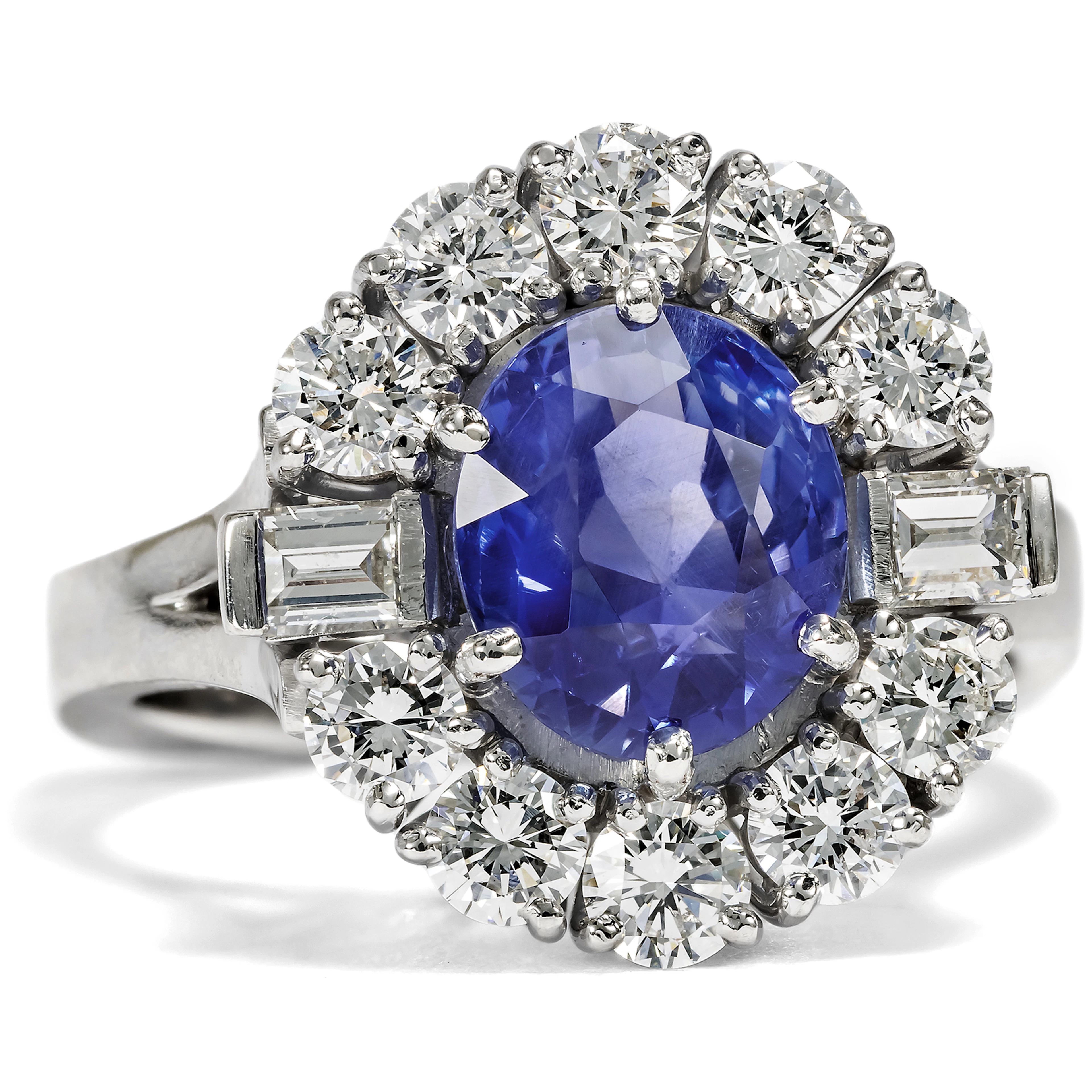 Precious with Untreated Sapphire & Diamonds, Germany c. 1980