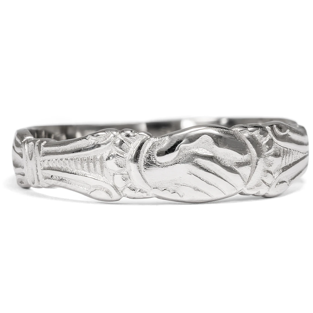 Romantic Platinum Ring, Made in Our Workshop