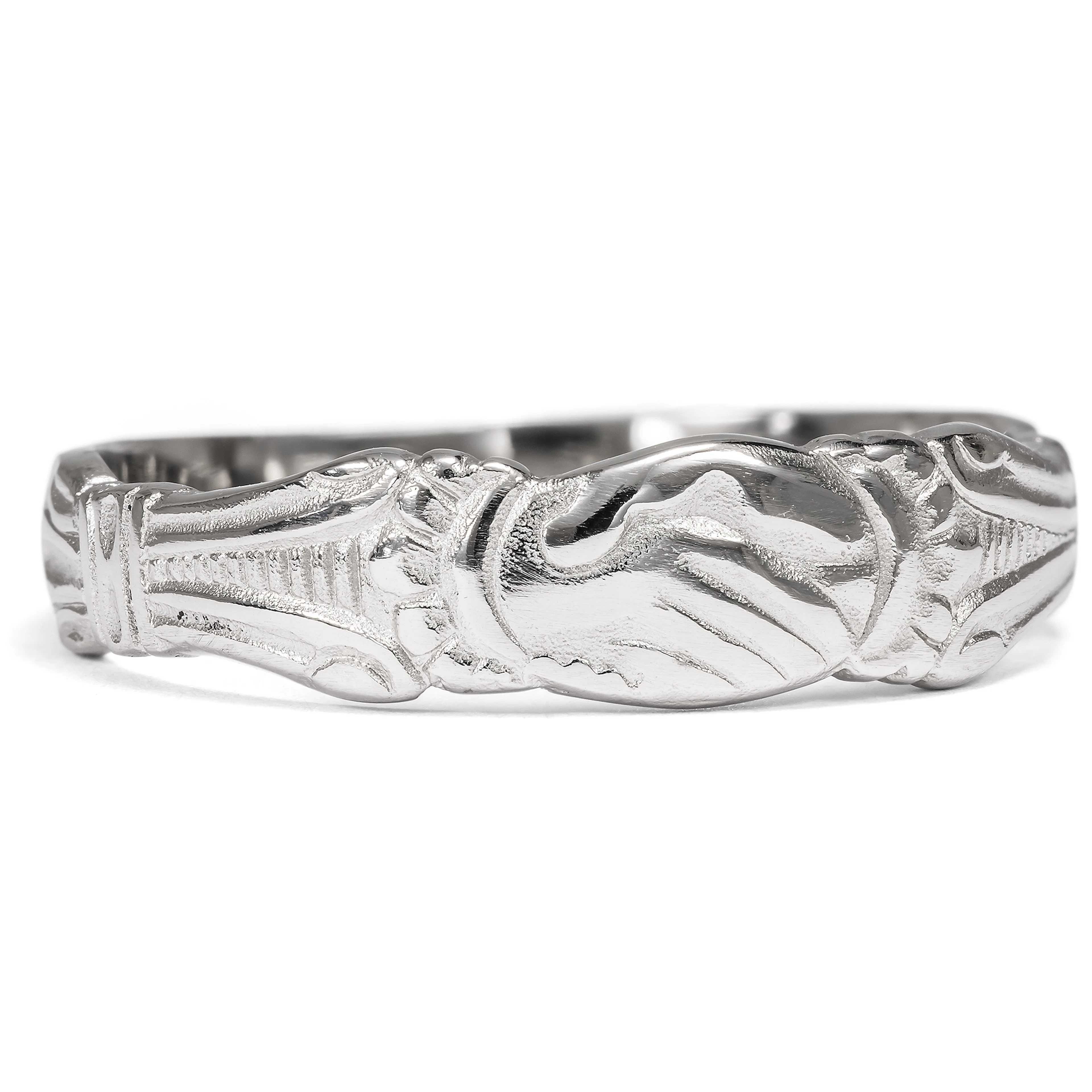 Romantic Platinum Ring, Made in Our Workshop