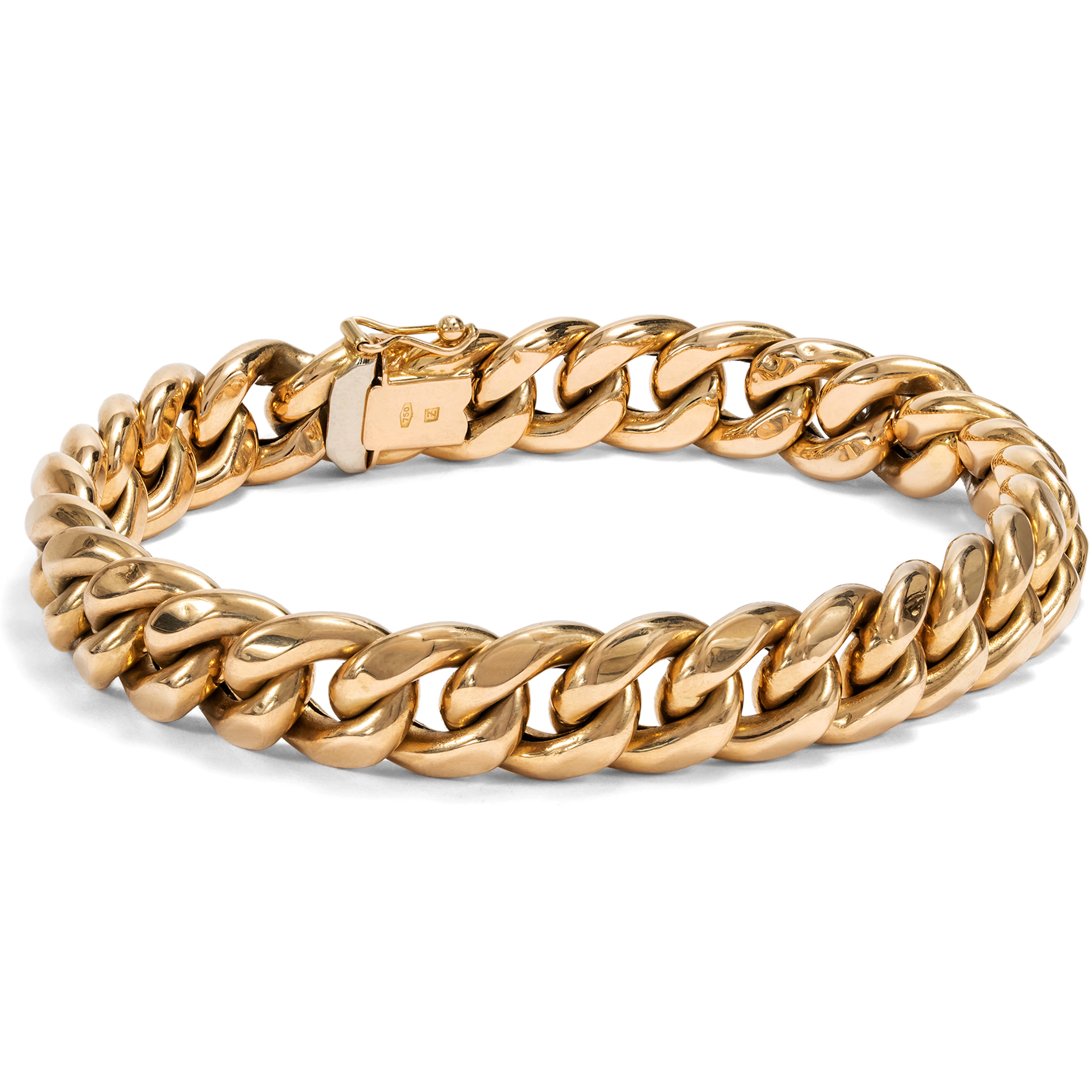Vintage High-Carat Rose Gold Bracelet, Italy, c. 1970