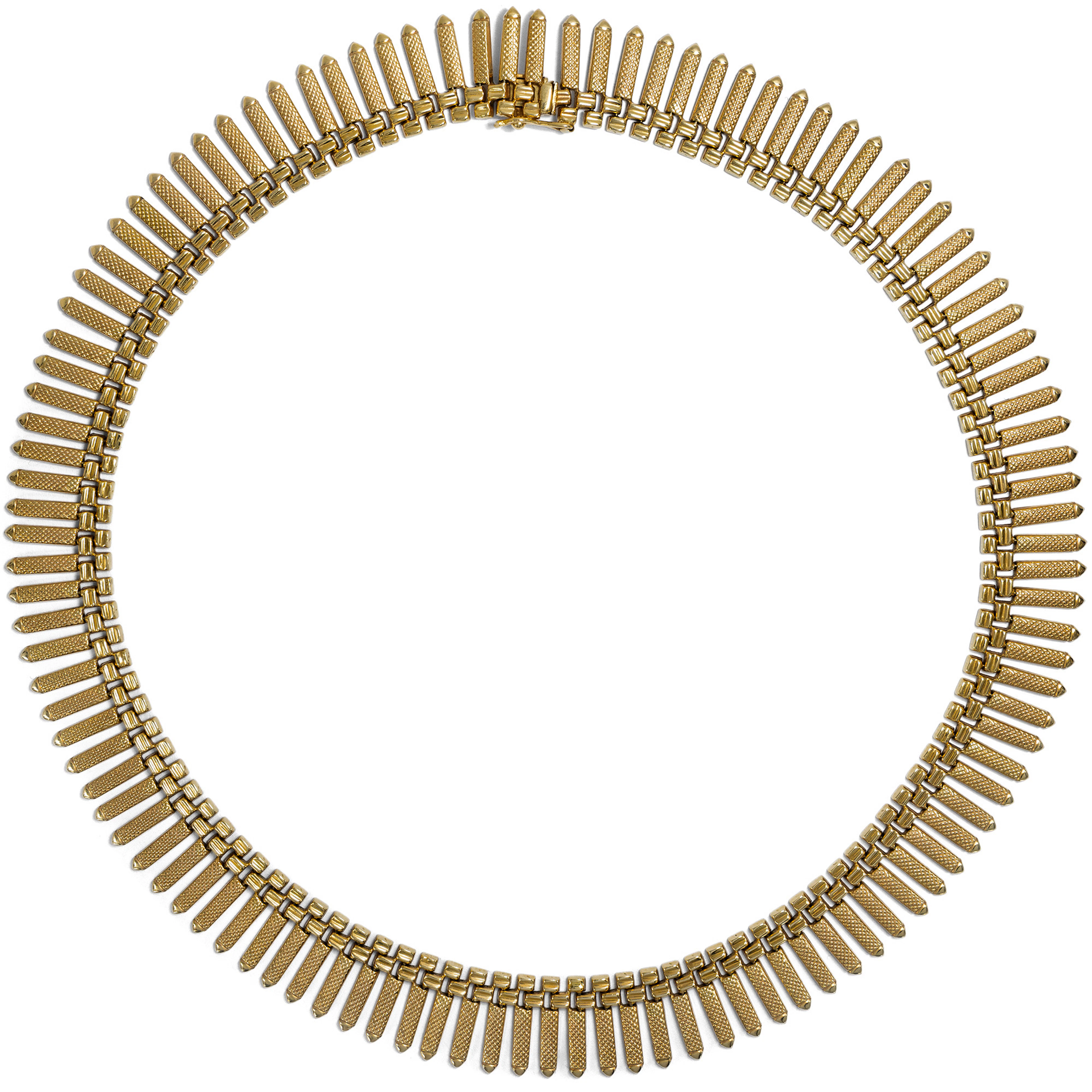 Classic Vintage Gold Fringe Necklace, Vicenza, c. 1960