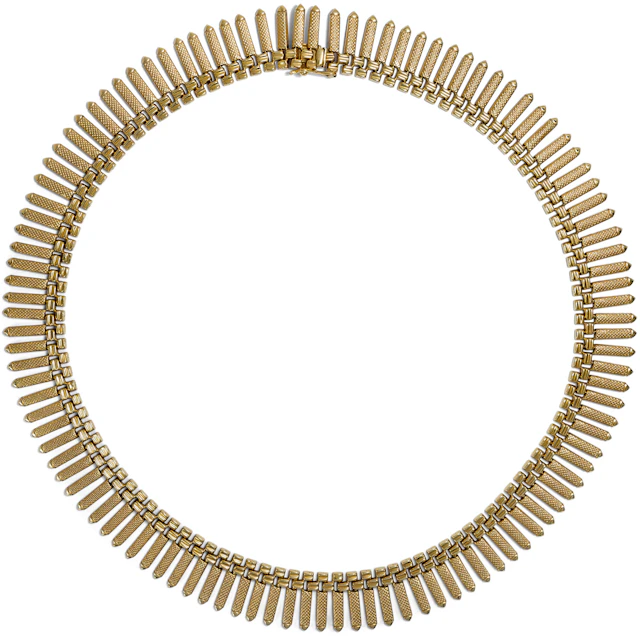 Classic Vintage Gold Fringe Necklace, Vicenza, c. 1960