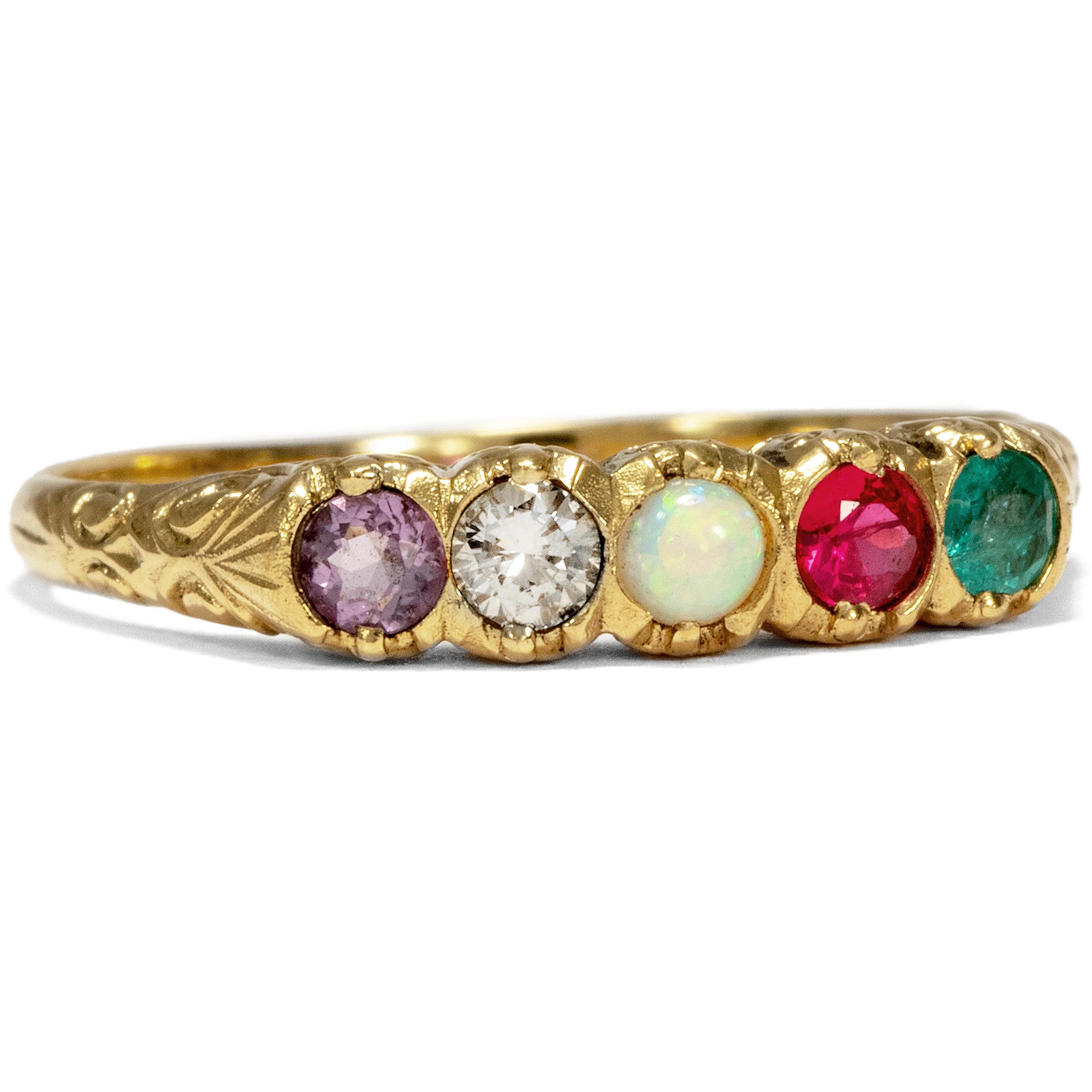 Unworn "Adore" Ring With Diamond & Coloured Stones From our Workshop