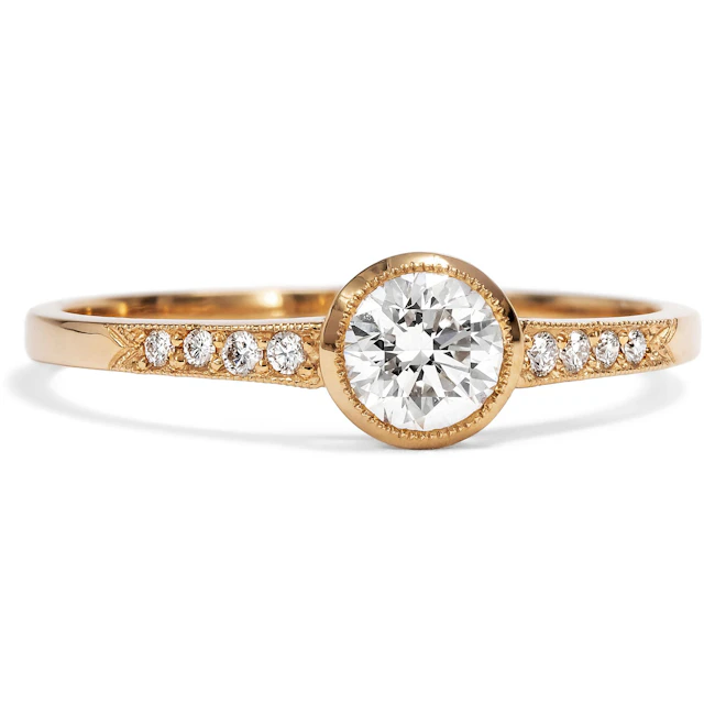 Timeless Rose Gold Ring with 0.41 ct Vintage Diamond, from our Workshop