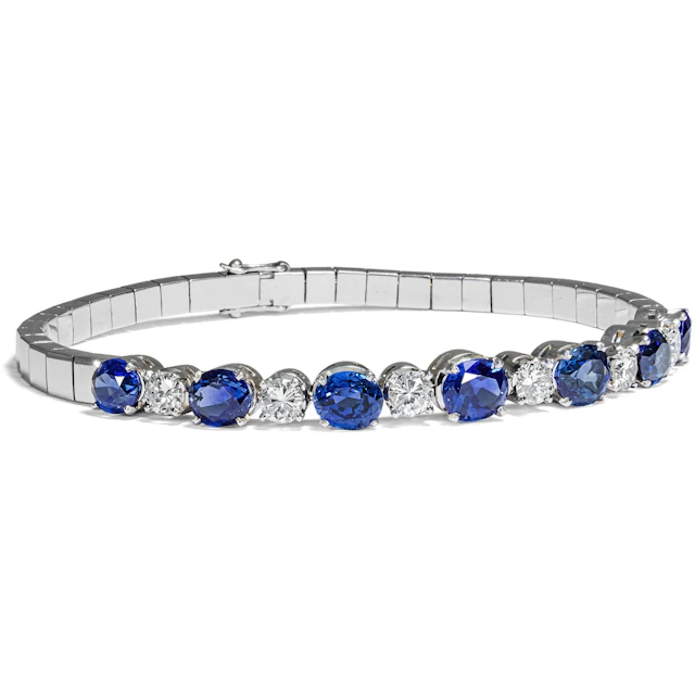 Luxurious Vintage Bracelet with Sapphires & Diamonds by Hemmerle