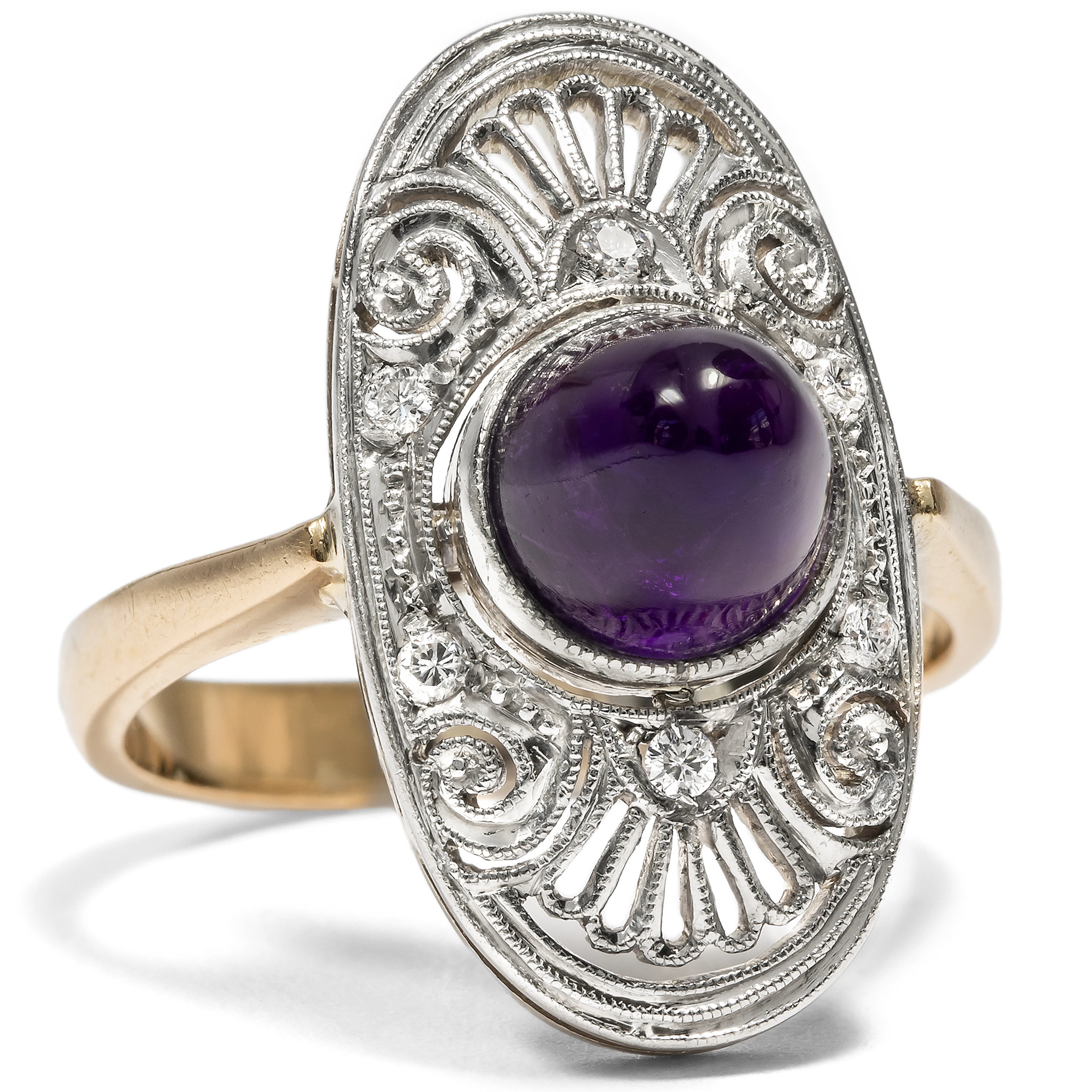 Antique Art Deco Ring with Refurbished Gemstones, c. 1925 & Later